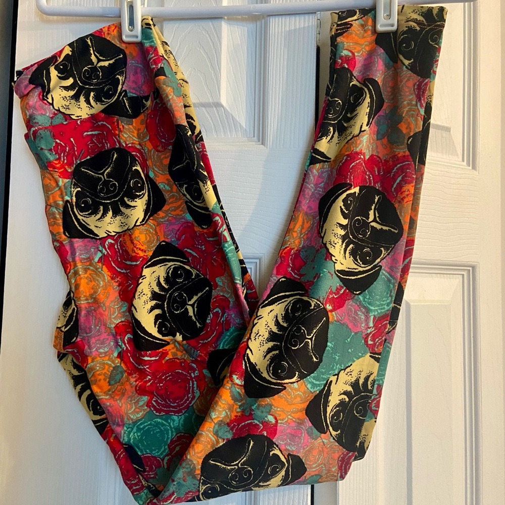 LulaRoe OS leggings - Pugs